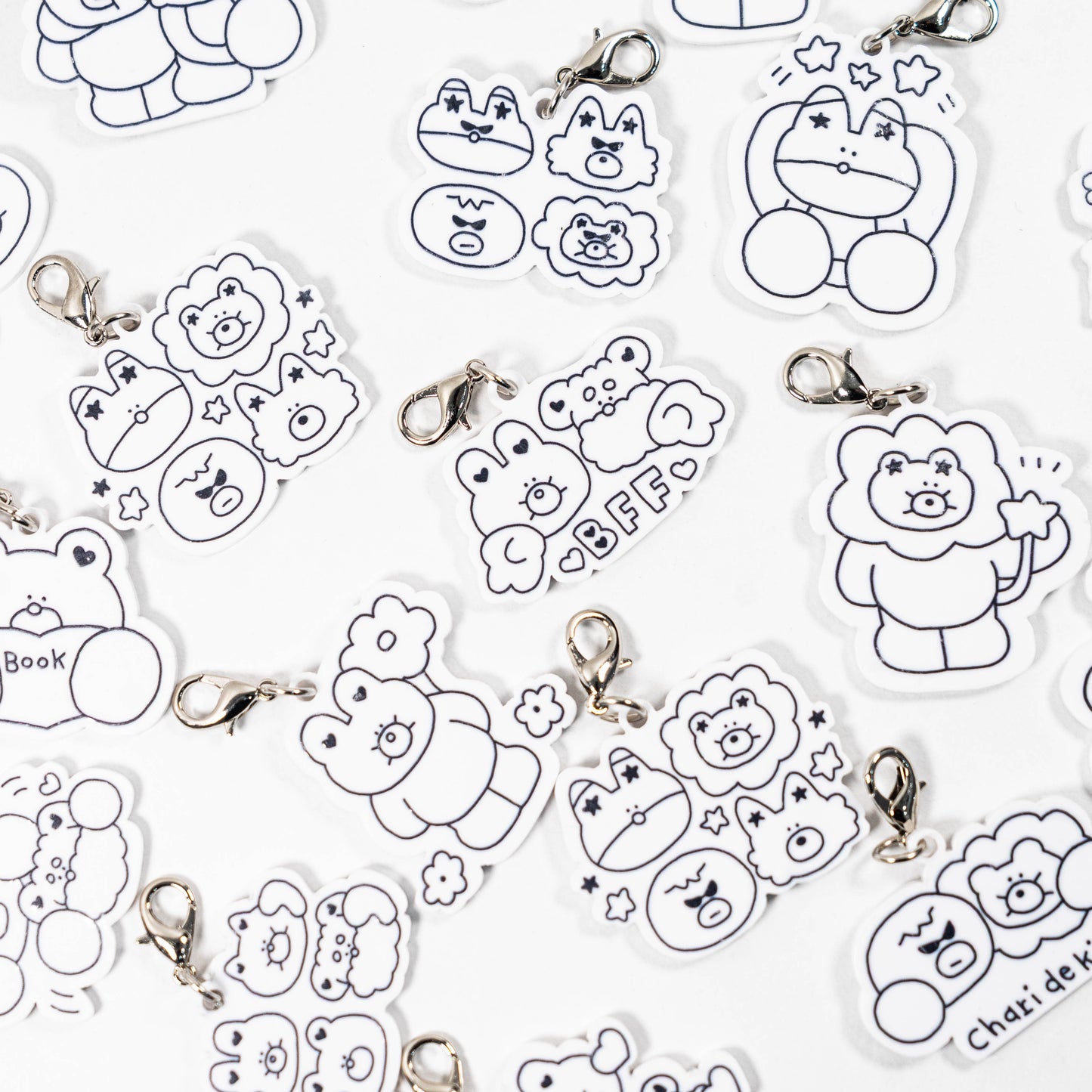 monotone acrylic charm(モノクロアクリルチャーム)