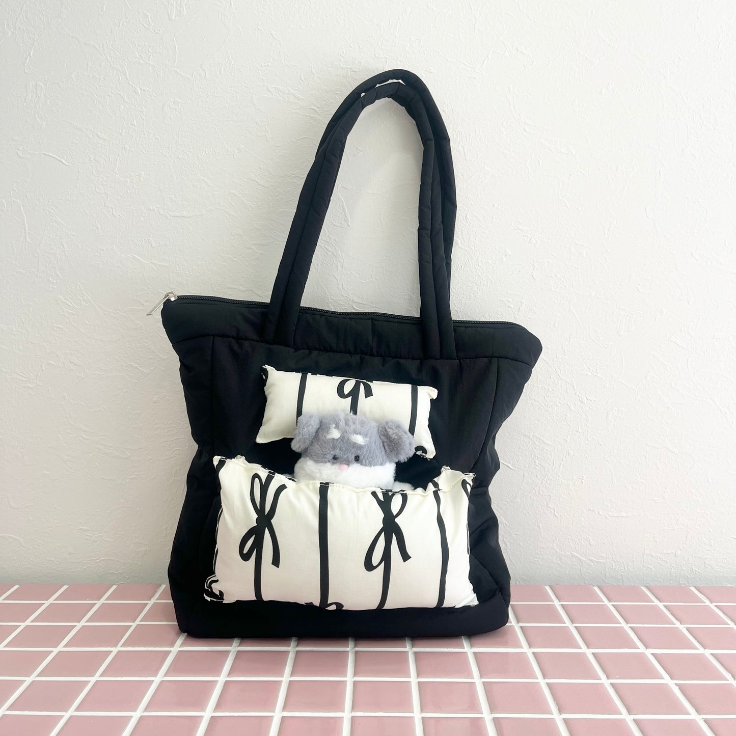 pillow & bed / ストライプリボン (まくら&ベッドパーツ) ※バッグ別売り