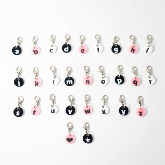acrylic alphabet＆symbol charm（アクリル アルファベット＆記号 チャーム）
