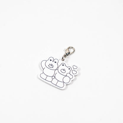 monotone acrylic charm（モノクロアクリルチャーム）