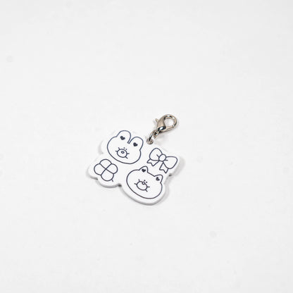 monotone acrylic charm（モノクロアクリルチャーム）