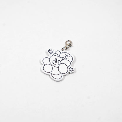 monotone acrylic charm（モノクロアクリルチャーム）