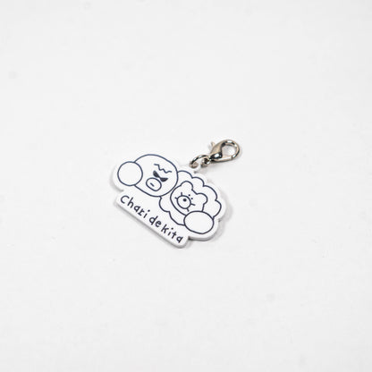 monotone acrylic charm（モノクロアクリルチャーム）