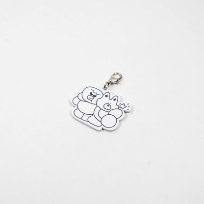 monotone acrylic charm（モノクロアクリルチャーム）