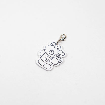 monotone acrylic charm（モノクロアクリルチャーム）